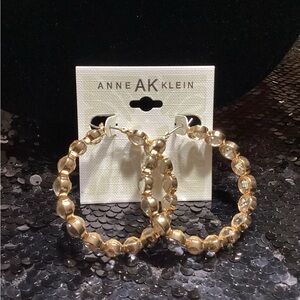 Anne Klein Gold Crystal Earrings